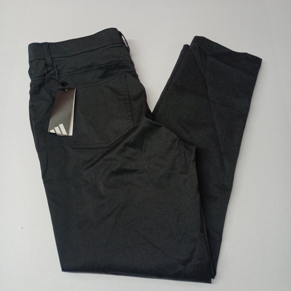 Adidas Mens 5-Pocket Tapered Golf Pants Size 34x30‎ Black New